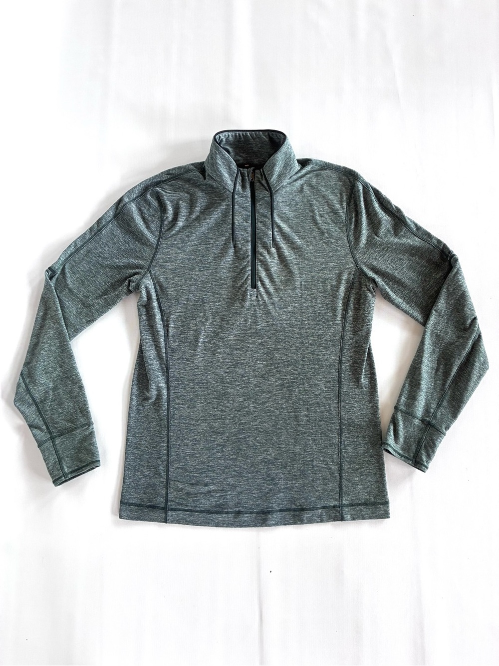 lululemon athletica Men's Heather green  Half-Zip Pullover M